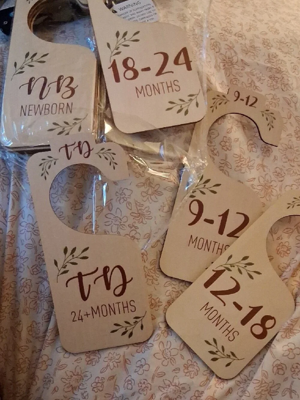 NIB! Nursery Wooden Closet Clothes Dividers NB-24 Months